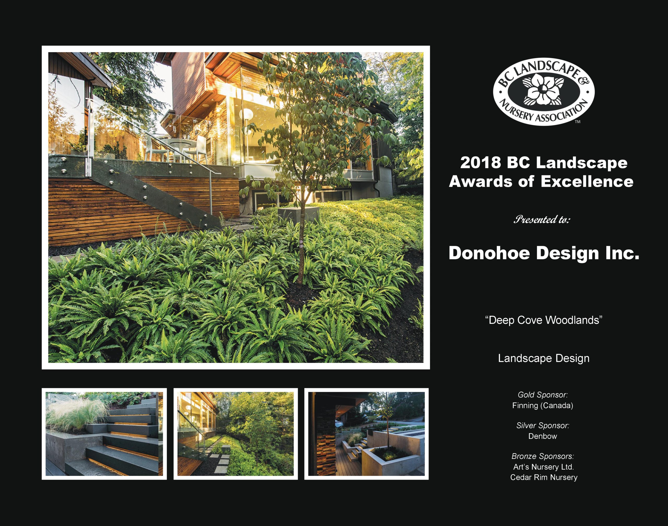 Landscape Award of Excellence - Deep Cove Woodlands